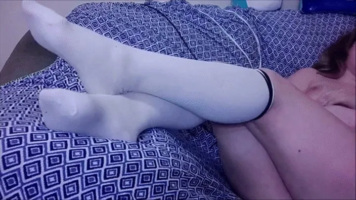 White Knee High Socks & Sore Feet