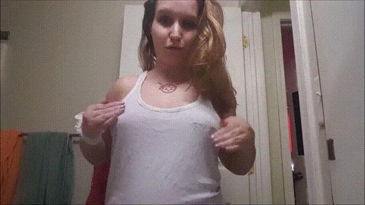 Loose Tank Top & No Bra