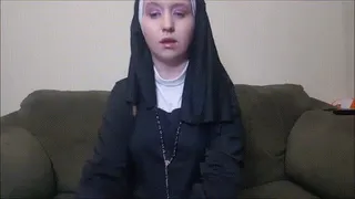Naughty Nun Hitachi Masturbation