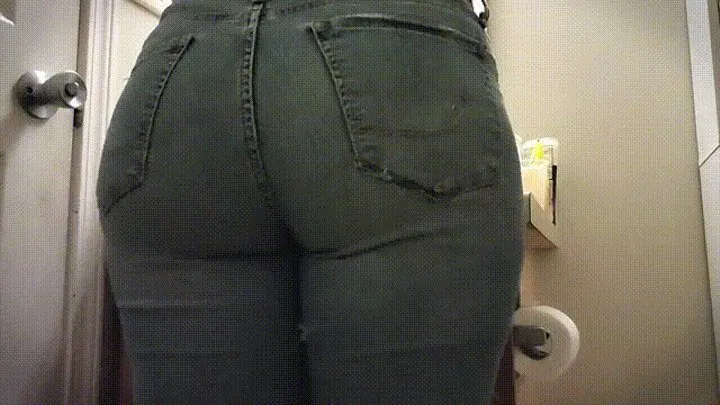 Morning Ass Tease in Denim