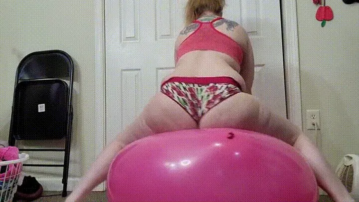 Cherry Panties on 36inch Magenta Balloon