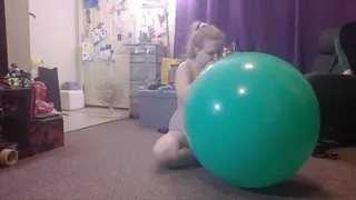 36inch Green Balloon - Ride To Pop (Voyeur Camera)