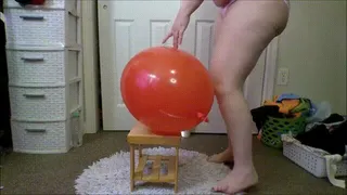 On A Stool: Red Punch Balloon (Pretty In Pink) (Second Camera)