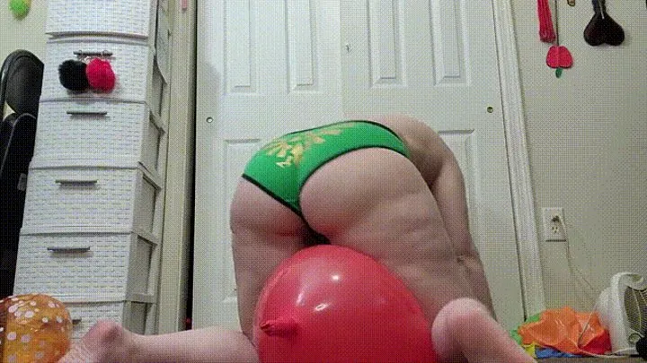 Green Zelda Panties & Red Punch Balloon