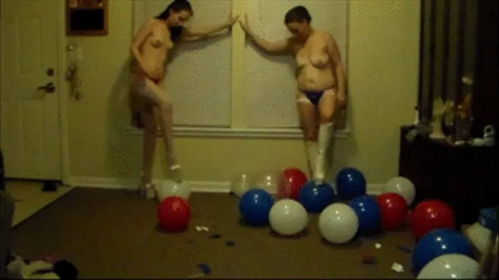 Red, White & Balloon Step To Pop
