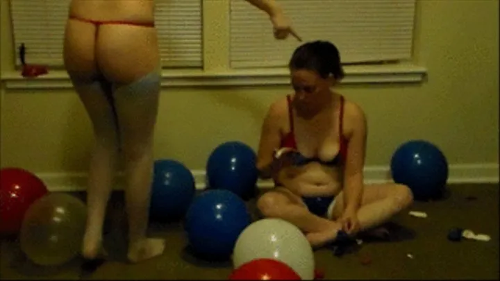 Red, White & Balloon Play & Popping