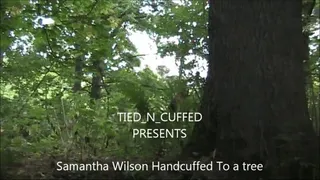 Samantha Wilson Handcuffed to a Tree remastered