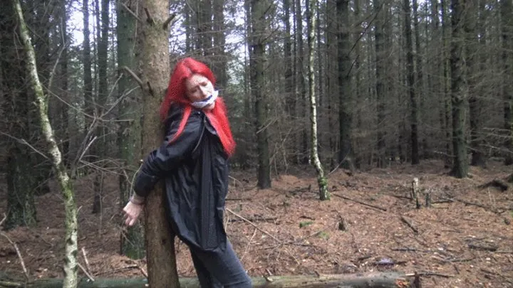 Shelly Freyja Handcuffed in the Forest