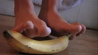 Bare feet crushing