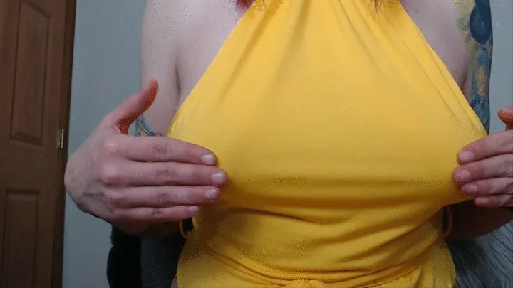 No Bra Smoking Hot Tit Tease