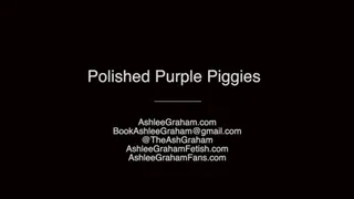 Polished Purple Piggies