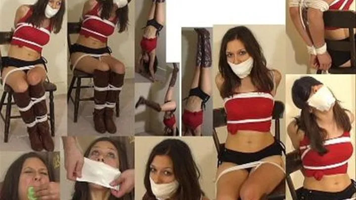 Unruly roommate tied up, gagged and blindfolded