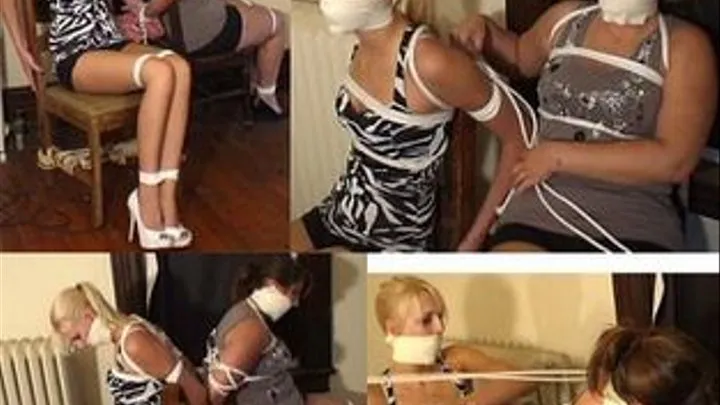 The challenge of keeping two girls tied up