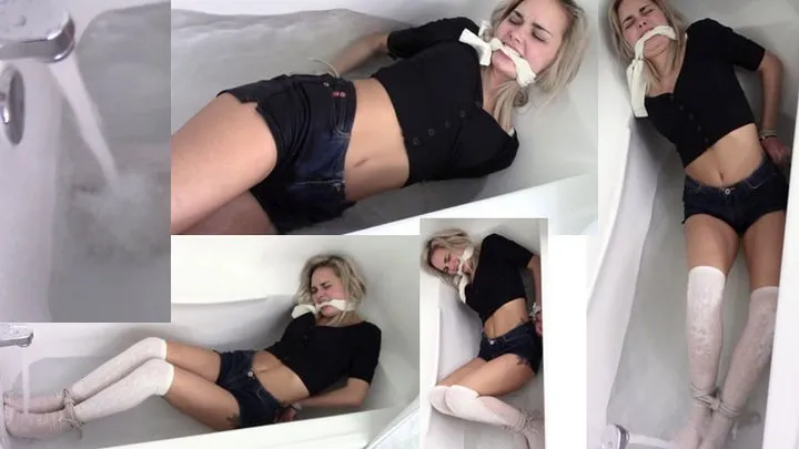 19 year old tied up gagged in bathtub with running water