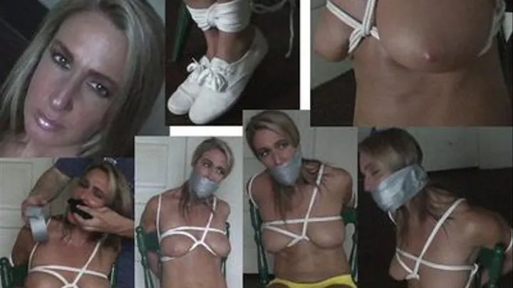 KEDS sneakers and gagged with her worn panties