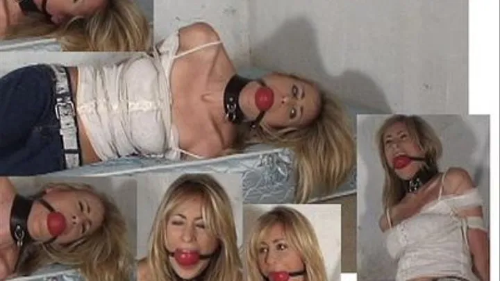 Ball gagged so tight she can hardly even drool