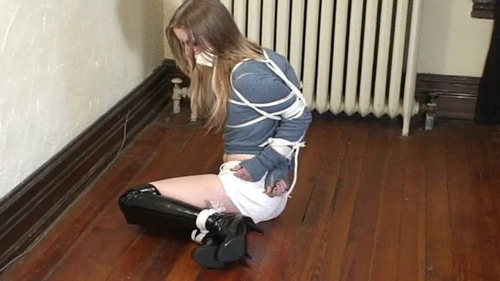 19 year old in tight shorts roped and gagged MP4 Format