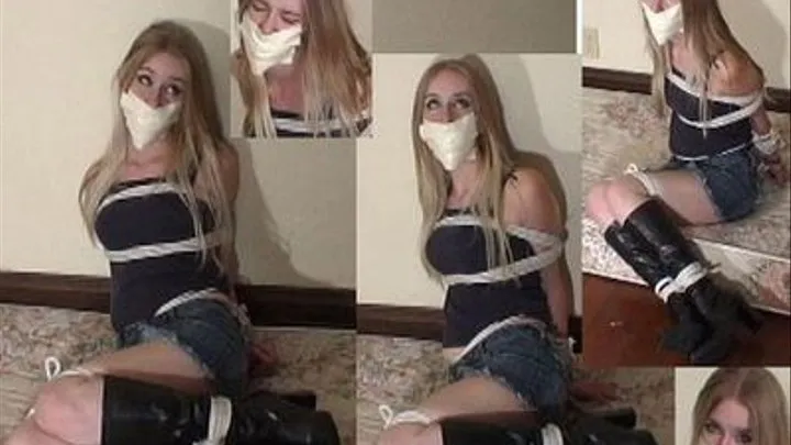 Bound gagged and crying