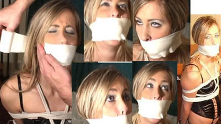 Amy tightly gagged