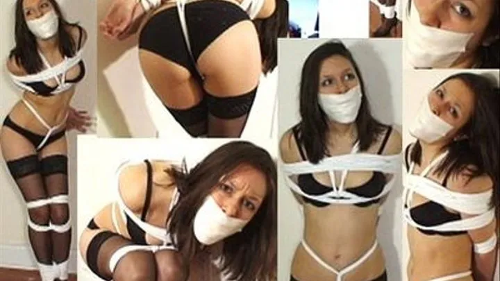 Gagged with her panties