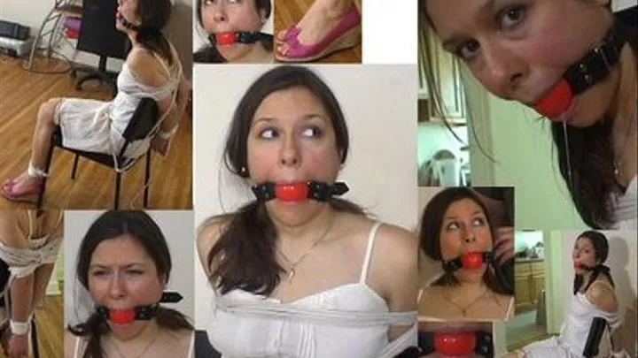 burglarized and gagged with her very own ballgag