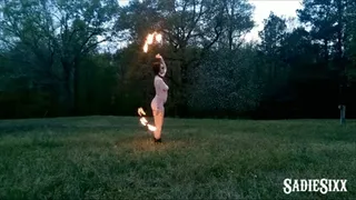 Naked Fire Spinning