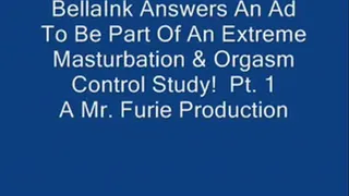 BellaInk Answers An Ad To Be Part Of A Masturbation & Orgasm Control Study! Pt. 1