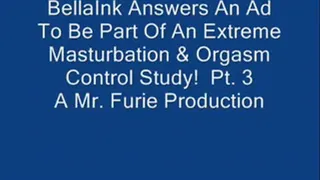 BellaInk Answers An Ad To Be Part Of A Masturbation & Orgasm Control Study! Pt. 3