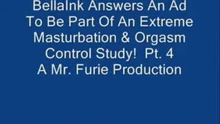 BellaInk Answers An Ad To Be Part Of A Masturbation & Orgasm Control Study! Pt. 4