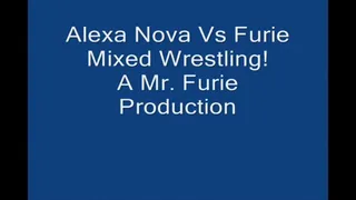 Submissive Alexa Nova Vs Dom Furie In Mixed Wrestling! Large File