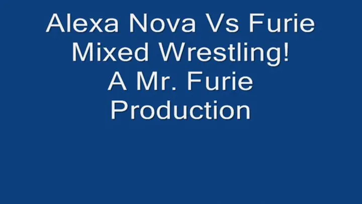 Submissive Alexa Nova Vs Dom Furie In Mixed Wrestling! 720 X 480