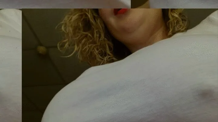 White shirt hard nipples tease