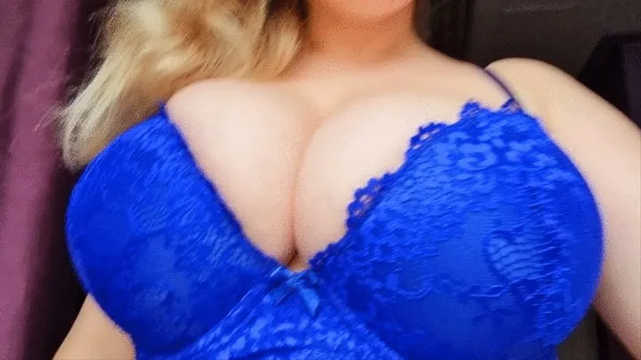 Sexy goddess in blue