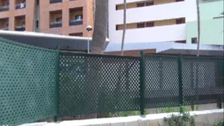 Fucking hubby on our Tenerife balcony.