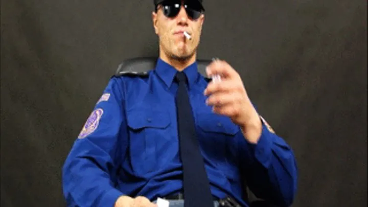 PRISON COP SMOKES - -083