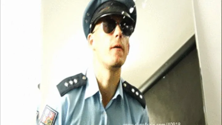 DOMINANT COPS SPITS ON THE MIRROR - -058