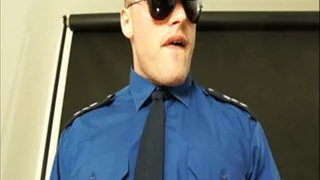 BIG COP HUNK AT PRISON UNIFORM SPITS ON YOU - -129