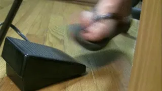 Aggressive sandal sewing pedal pumping pt2