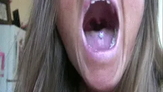 Tongue ring Veiny fat tongue fetish