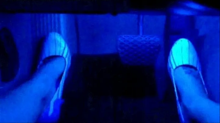 Glowing Heels under black light BMW 330Ci straight down the center.