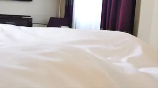 Boy Girl Fuck in Hotel Bed with cum over my pussy