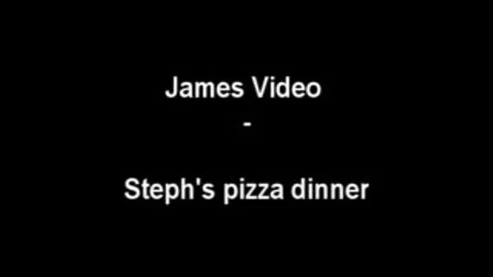 Steph's pizza dinner