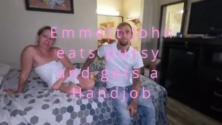 Emmett John Audition Eating pussy and getting fondled and fingered by his first guy