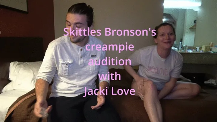 Skittles Bronson's creampie audition with Jacki Love