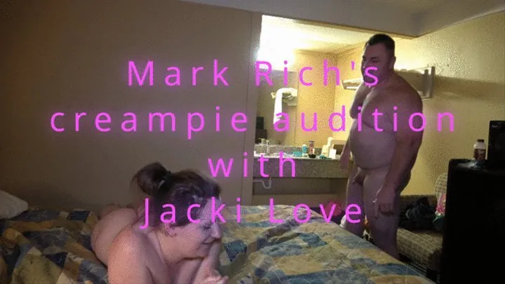 Weightlifter, Mark Rich's creampie audition with Jacki Love