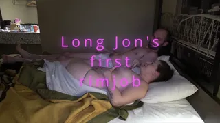 Jacki Love gives Long John his first rimjob