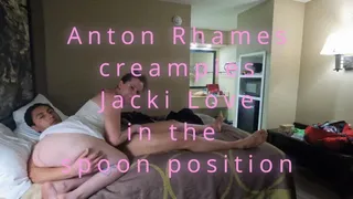 Anton Rhames spoons and creampies Jacki Love