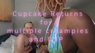Cupcake returns for 2024 and gets creampied and DVP'd