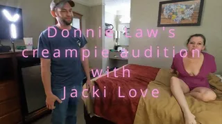 Donnie Law's creampie Audition with Jacki Love