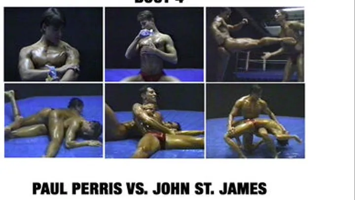 CANADIAN MUSCLEHUNK OIL WRESTLING 3 BOUT 4 PAUL PERRIS VS. JOHN ST. JAMES Quicktime .